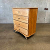 Vintage Solid Oak Four Drawer Dresser