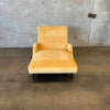 Mid Century Armed Wave Chaise with New Velvet Upholstery