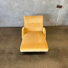 Mid Century Armed Wave Chaise with New Velvet Upholstery