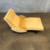 Mid Century Armed Wave Chaise with New Velvet Upholstery