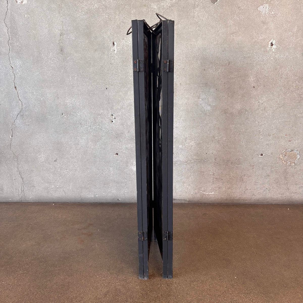 Mid Century Modern Fire Screen with 3D Sculpture