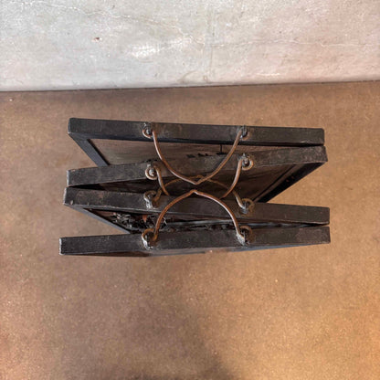 Mid Century Modern Fire Screen with 3D Sculpture
