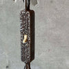 Mid Century Brutalist Forged Steel Swag Lamp #1