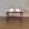 Antique Bench With New Upholstery