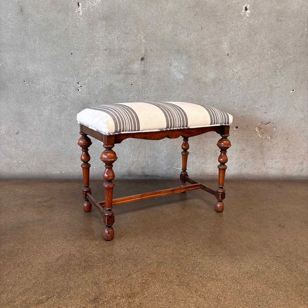 Antique Bench With New Upholstery