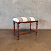 Antique Bench With New Upholstery