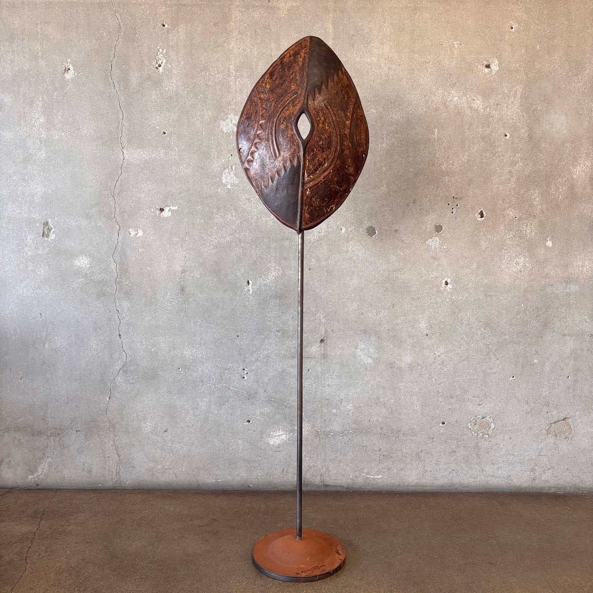 African Shield On Stand