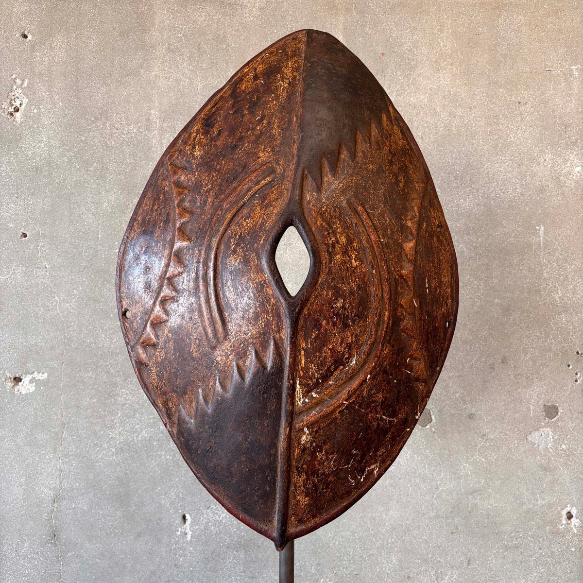 African Shield On Stand