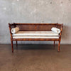 1950's Modern Cane Back Settee Bench