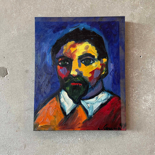 "Dr. Steve" Oil on Canvas Painting by Sarena Rosenfeld