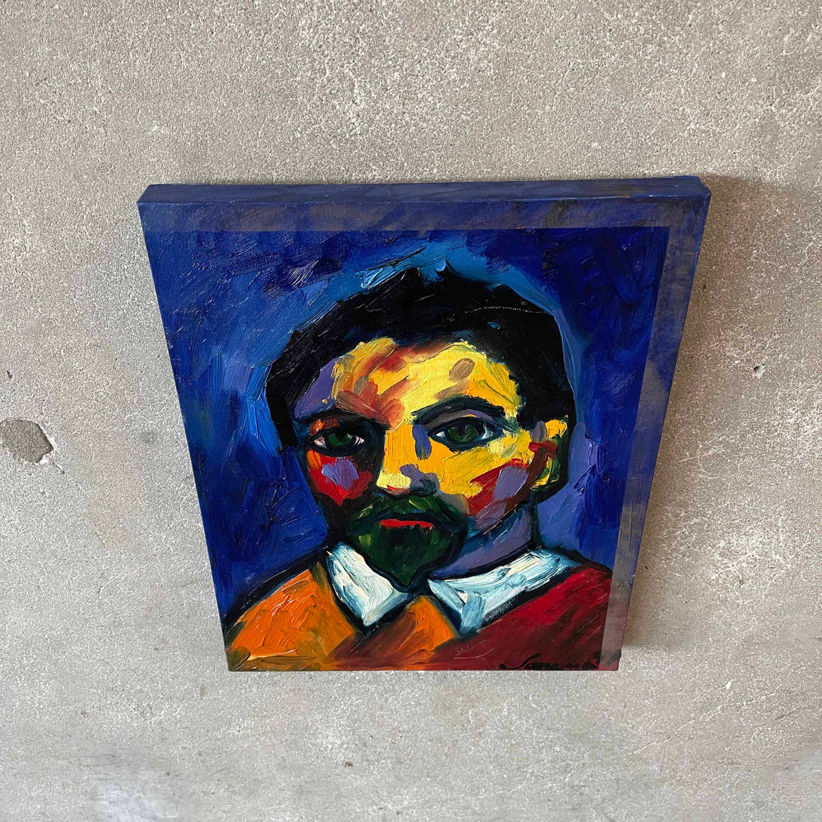 "Dr. Steve" Oil on Canvas Painting by Sarena Rosenfeld
