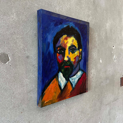 "Dr. Steve" Oil on Canvas Painting by Sarena Rosenfeld