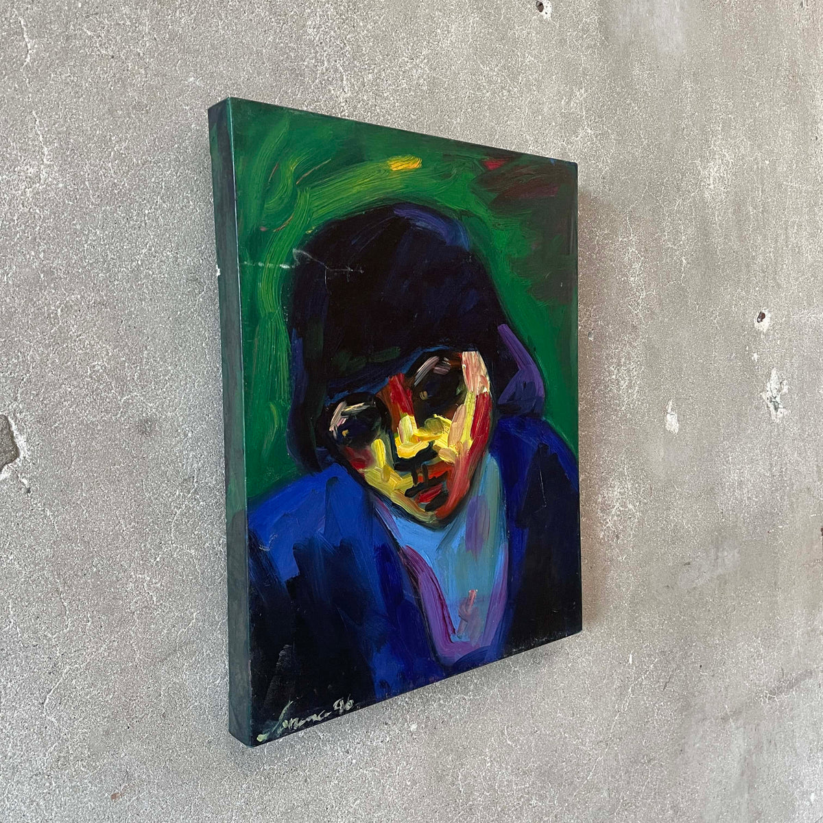 "Rosebud" Oil on Canvas Painting by Sarena Rosenfeld