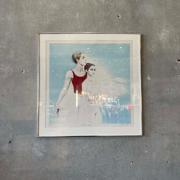 G.H. Rothe "Pas de Deux" 1970s Hand Signed Framed Art