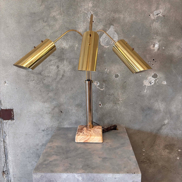 Mid Century Modern Three Arm Table Lamp