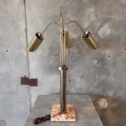Mid Century Modern Three Arm Table Lamp