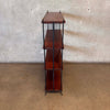 Vintage Mid Century Modern Iron & Wood Shelf