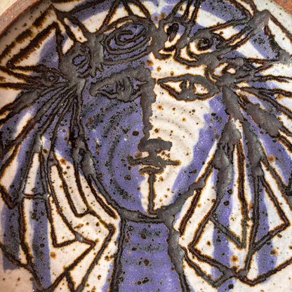 Dora De Larios Face Dish Pottery