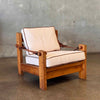 Scandinavian Pine Lounge Chair