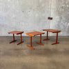 Mid Century Danish Modern Teak Nesting Tables Circa 1960