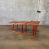 Mid Century Danish Modern Teak Nesting Tables Circa 1960