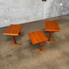Mid Century Danish Modern Teak Nesting Tables Circa 1960