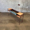 Iron And Copper Planter Console