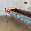 Iron And Copper Planter Console