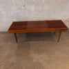Mid Century Modern 1970s Expandable Slat Bench Bench / Coffee Table