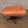 Vintage Mid Century Modern Plycraft Chair & Ottoman In Leather