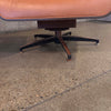 Vintage Mid Century Modern Plycraft Chair & Ottoman In Leather