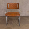 Vintage Chrome & Woven Leather Chair By Chromecraft