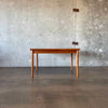Danish Modern Teak "Hidden Leaf" Dining Table
