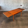 Danish Modern Teak "Hidden Leaf" Dining Table