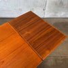Danish Modern Teak "Hidden Leaf" Dining Table