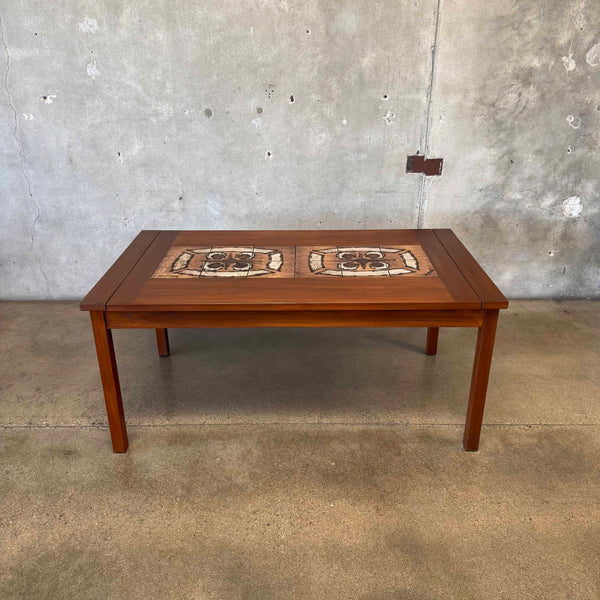 Mid Century Danish Modern Tile Top Dining Table by Gangso