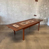 Mid Century Danish Modern Tile Top Dining Table by Gangso