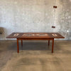 Mid Century Danish Modern Tile Top Dining Table by Gangso