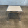 Mid Century Chrome & Marble Side Table