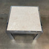Mid Century Chrome & Marble Side Table