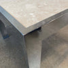 Mid Century Chrome & Marble Side Table