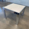 Mid Century Chrome & Marble Side Table