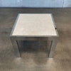 Mid Century Chrome & Marble Side Table