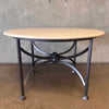 Mykonos Outdoor/ Indoor Travertine Round Dining Table