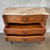 19th Century French Antique Louis XV Bombay Chest of Drawers w/ Marble Top