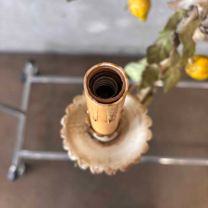 Mid Century Modern Tole (Lemons) Five Light Chandelier
