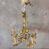 Mid Century Modern Tole (Lemons) Five Light Chandelier