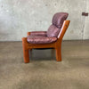 Ekornes "Montana" Lounge Chair in Teak w/ New Leather
