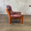 Ekornes "Montana" Lounge Chair in Teak w/ New Leather
