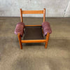 Ekornes "Montana" Lounge Chair in Teak w/ New Leather